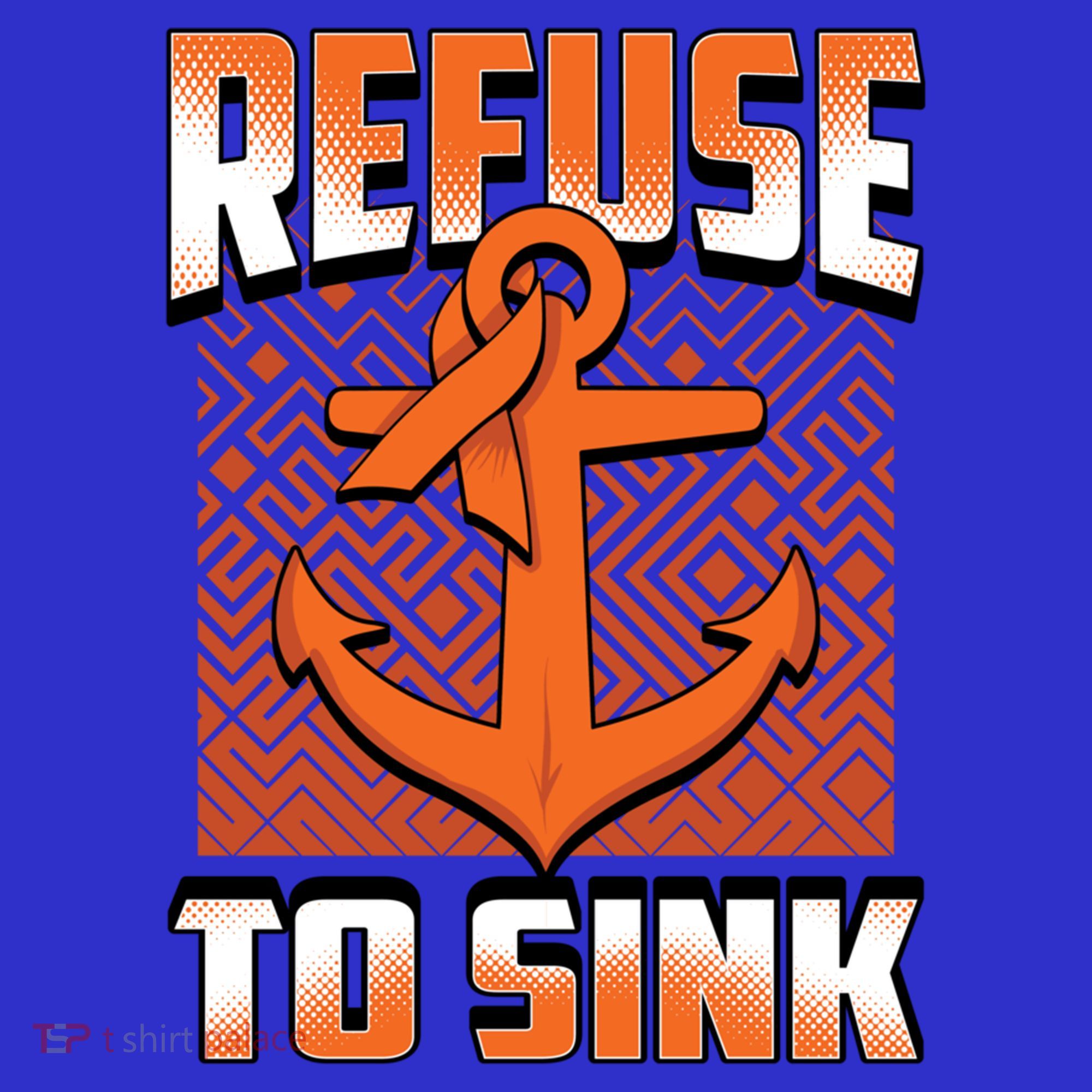 Refuse To Sink Leukemia Cancer Awareness Ribbon Funny Gift Tumbler