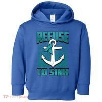 Refuse To Sink Ovarian Cancer Awareness Ribbon Funny Gift Great Gift Toddler Hoodie thumb 0