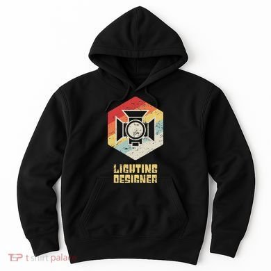 Retro Theater & Stage Lighting Ld Lighting Designer Hoodie