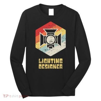 Retro Theater & Stage Lighting Ld Lighting Designer Long Sleeve Shirt