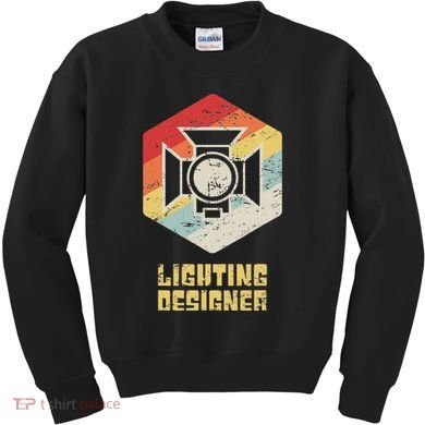 Retro Theater & Stage Lighting Ld Lighting Designer Kids Sweatshirt