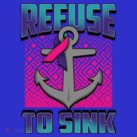Refuse To Sink Thyroid Cancer Awareness Ribbon Funny Gift Funny Gift Mousepad thumb 1