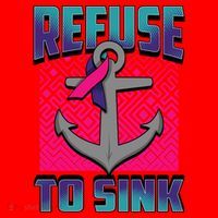 Refuse To Sink Thyroid Cancer Awareness Ribbon Funny Gift Funny Gift Santa Hat thumb 1