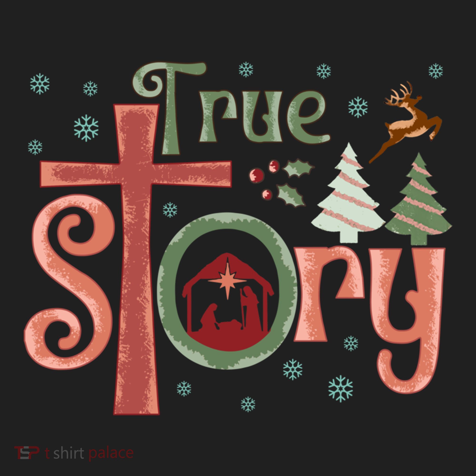 Retro True Story Jesus Christmas Nativity Scene Christian Gift Hat