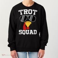 Running Turkey Sunglasses Trot Squad Thanksgiving Women's Sweatshirt thumb 0