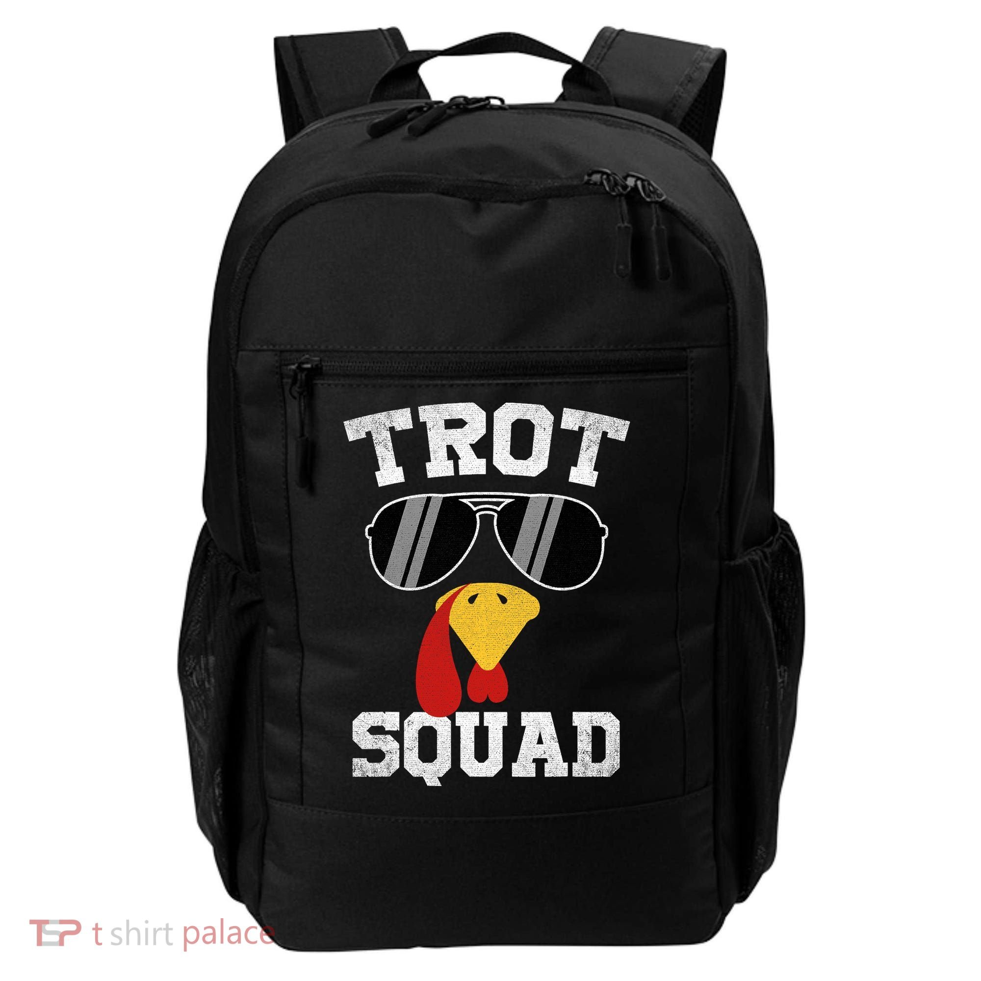 Running Turkey Sunglasses Trot Squad Thanksgiving Backpack