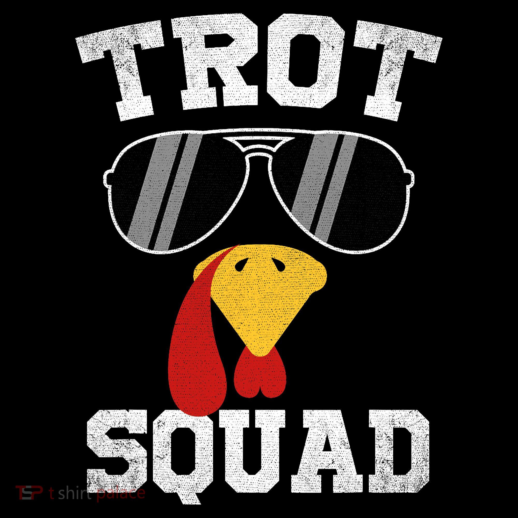 Running Turkey Sunglasses Trot Squad Thanksgiving Coffee Mug