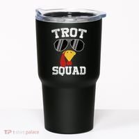 Running Turkey Sunglasses Trot Squad Thanksgiving Tumbler thumb 0