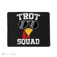 Running Turkey Sunglasses Trot Squad Thanksgiving Mousepad thumb 0