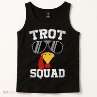 Running Turkey Sunglasses Trot Squad Thanksgiving Tank Top thumb 2