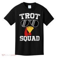 Running Turkey Sunglasses Trot Squad Thanksgiving Kids T-Shirt thumb 0