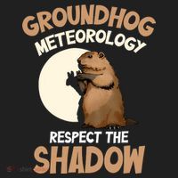 Respect The Shadow Meteorology Funny Groundhog Day Hat thumb 2