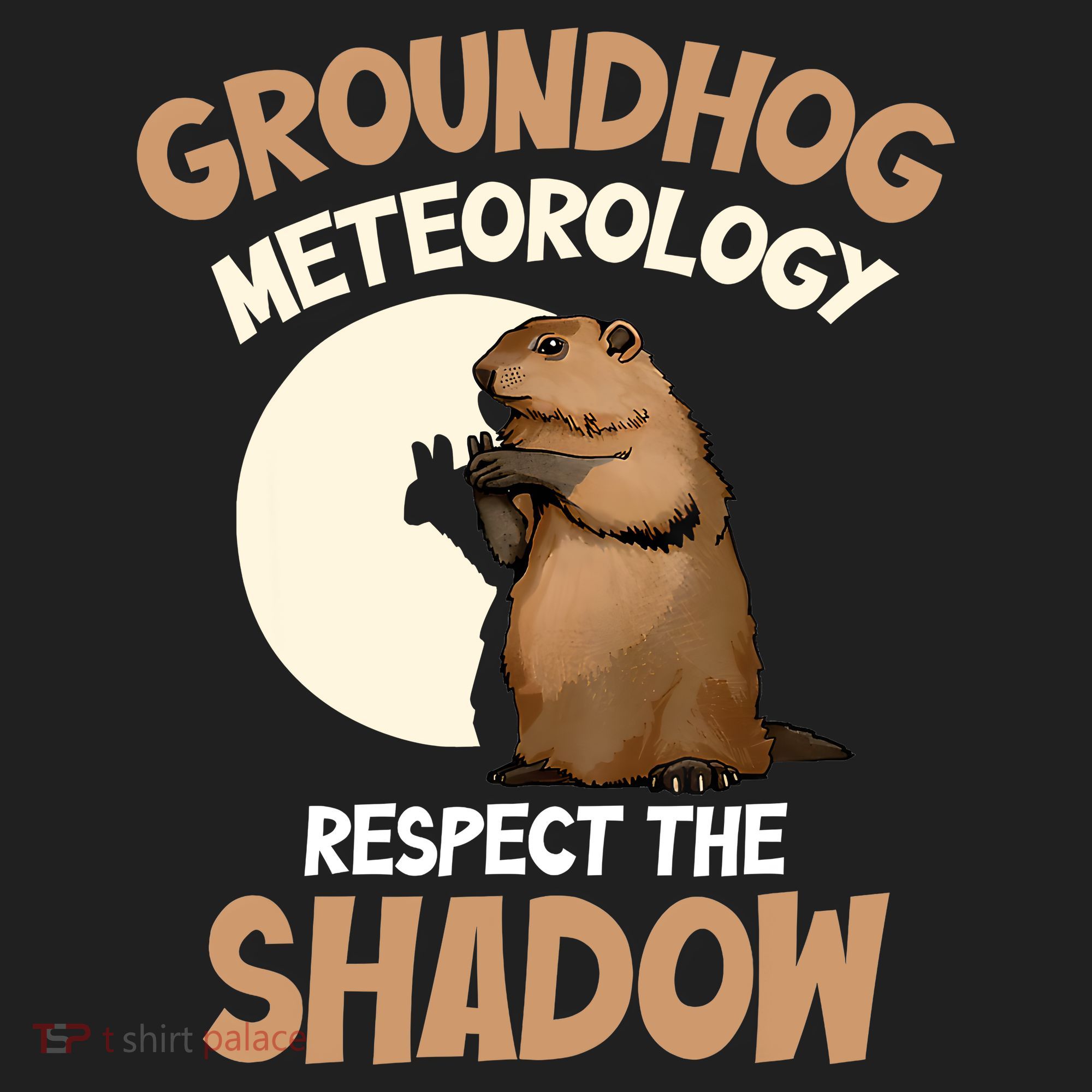 Respect The Shadow Meteorology Funny Groundhog Day Hat