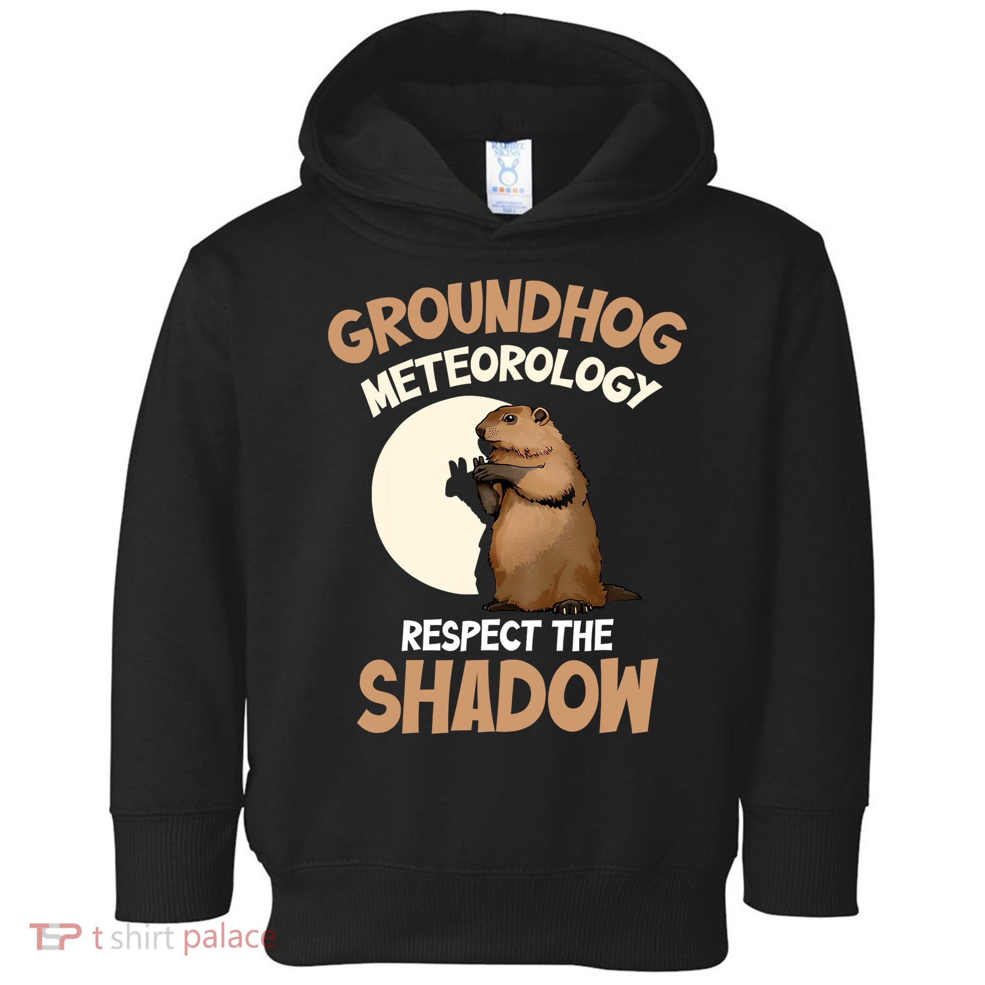 Respect The Shadow Meteorology Funny Groundhog Day Toddler Hoodie