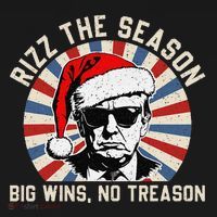 Rizz The Season Big Wins No Treason Political Humor Sarcasm Women's Hoodie thumb 2