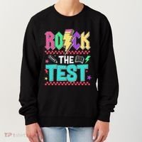 Rock The Test Testing Day Teacher Student Women's Sweatshirt thumb 0