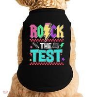 Rock The Test Testing Day Teacher Student Doggie Tank thumb 0