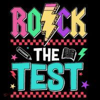 Rock The Test Testing Day Teacher Student Doggie Tank thumb 4