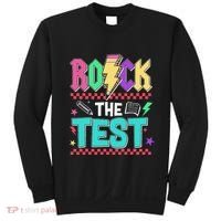 Rock The Test Testing Day Teacher Student Sweatshirt thumb 0