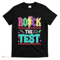 Rock The Test Testing Day Teacher Student T-Shirt thumb 0