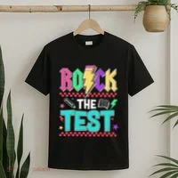 Rock The Test Testing Day Teacher Student T-Shirt thumb 2