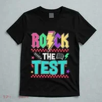 Rock The Test Testing Day Teacher Student T-Shirt thumb 5