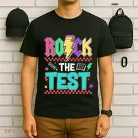 Rock The Test Testing Day Teacher Student T-Shirt thumb 6