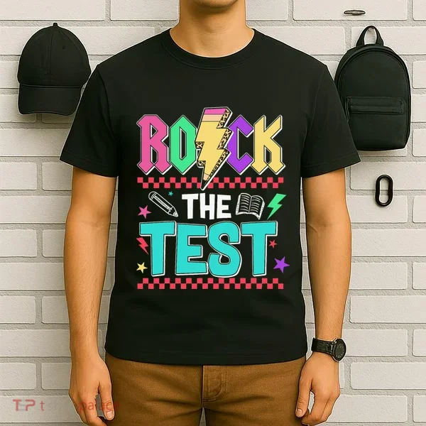 Rock The Test Testing Day Teacher Student T-Shirt