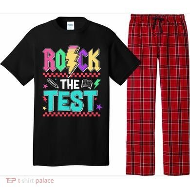 Rock The Test Testing Day Teacher Student Pajama Set