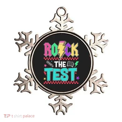 Rock The Test Testing Day Teacher Student Ornament