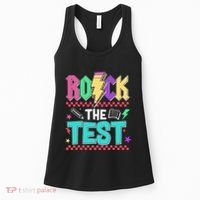 Rock The Test Testing Day Teacher Student Women's Tank Top thumb 0