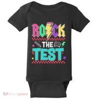 Rock The Test Testing Day Teacher Student Baby Bodysuit thumb 0