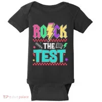 Rock The Test Testing Day Teacher Student Baby Bodysuit thumb 0