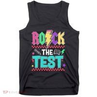 Rock The Test Testing Day Teacher Student Tank Top thumb 0