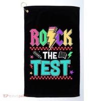Rock The Test Testing Day Teacher Student Golf Towel thumb 0
