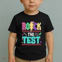 Rock The Test Testing Day Teacher Student Toddler T-Shirt thumb 2