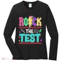 Rock The Test Testing Day Teacher Student Women's Long Sleeve Shirt thumb 0