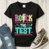 Rock The Test Testing Day Teacher Student Women's T-Shirt thumb 3