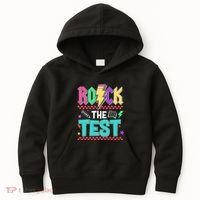 Rock The Test Testing Day Teacher Student Kids Hoodie thumb 0