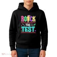 Rock The Test Testing Day Teacher Student Kids Hoodie thumb 4