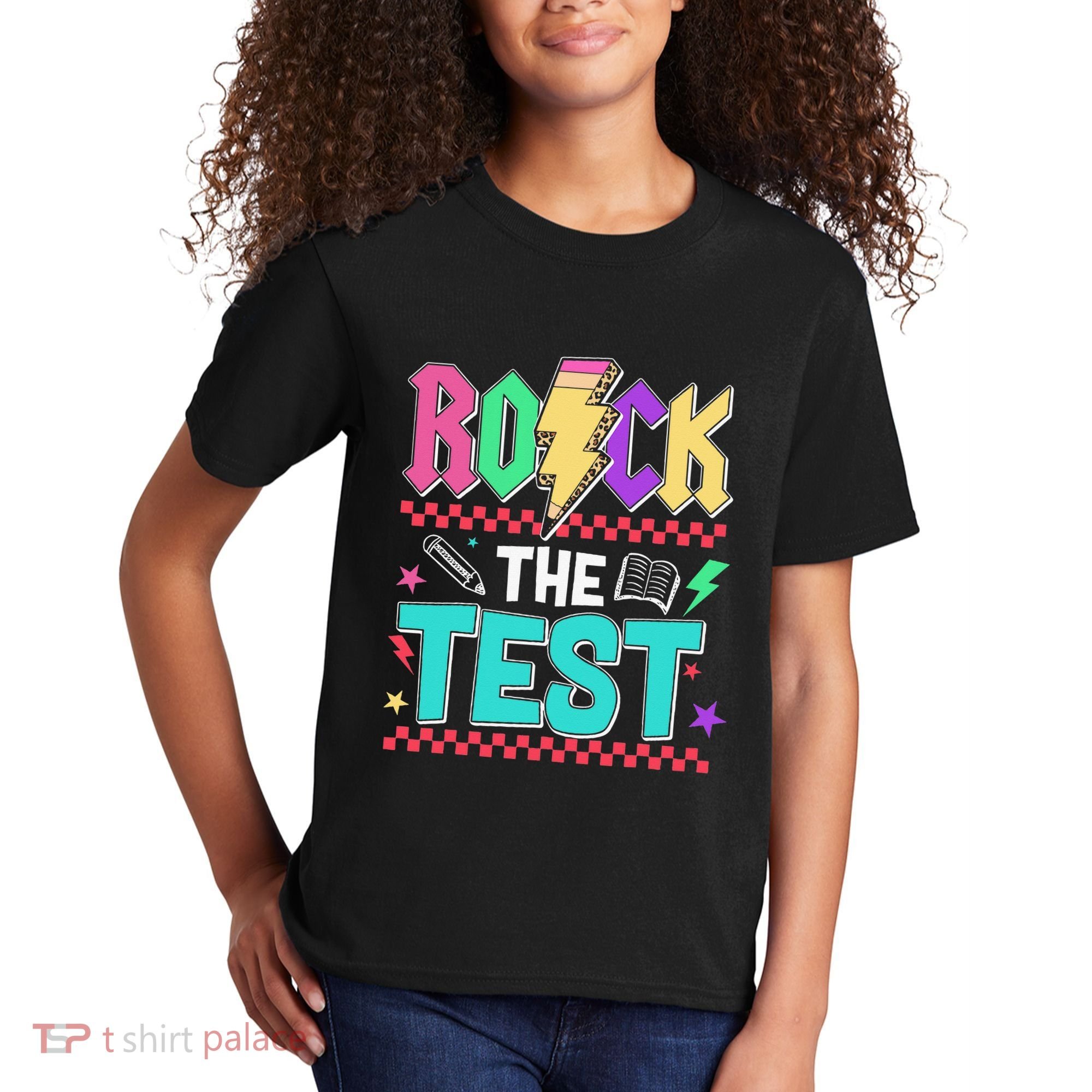 Rock The Test Testing Day Teacher Student Kids T-Shirt