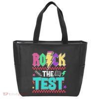Rock The Test Testing Day Teacher Student Tote Bag thumb 0
