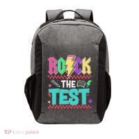 Rock The Test Testing Day Teacher Student Vector Backpack thumb 0