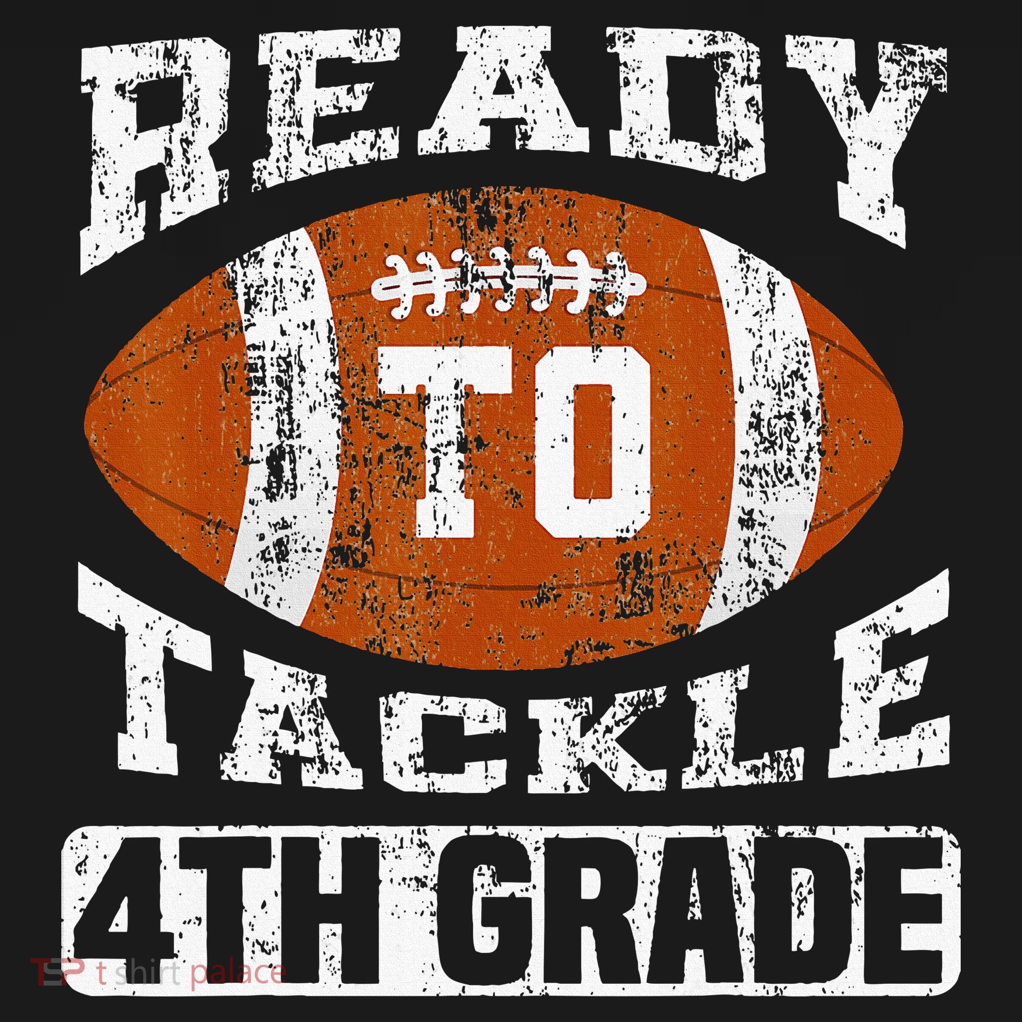 Ready To Tackle 4th Fourth Grade Football First Day School Doggie Tank