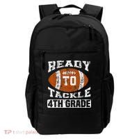 Ready To Tackle 4th Fourth Grade Football First Day School Backpack thumb 0