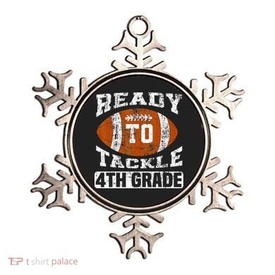 Ready To Tackle 4th Fourth Grade Football First Day School Ornament