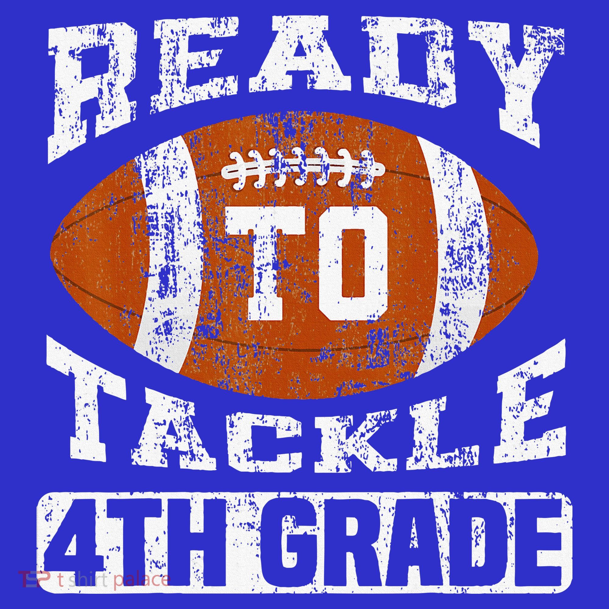 Ready To Tackle 4th Fourth Grade Football First Day School Mousepad
