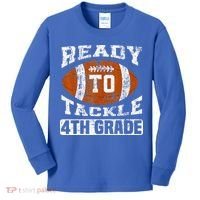 Ready To Tackle 4th Fourth Grade Football First Day School Kids Long Sleeve Shirt thumb 0