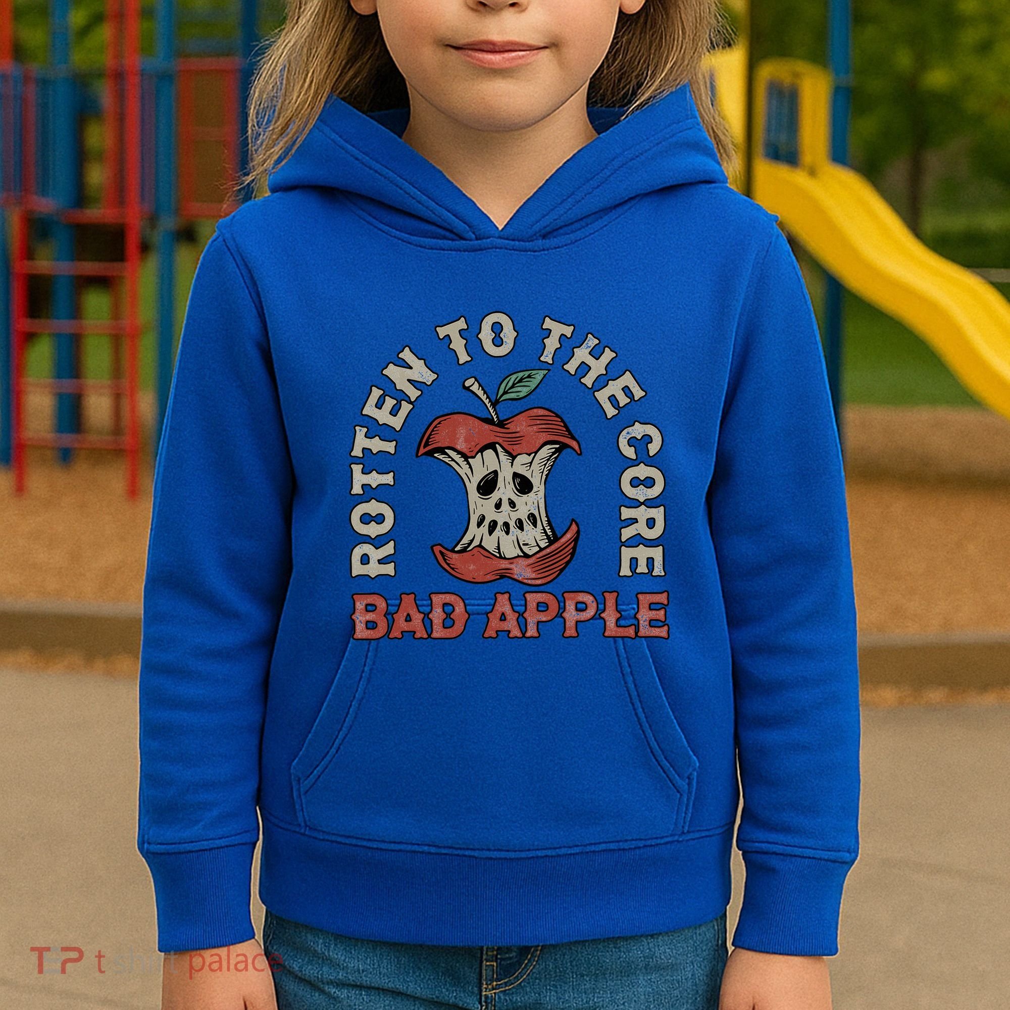 Rotten To The Core Bad Apple Kids Hoodie