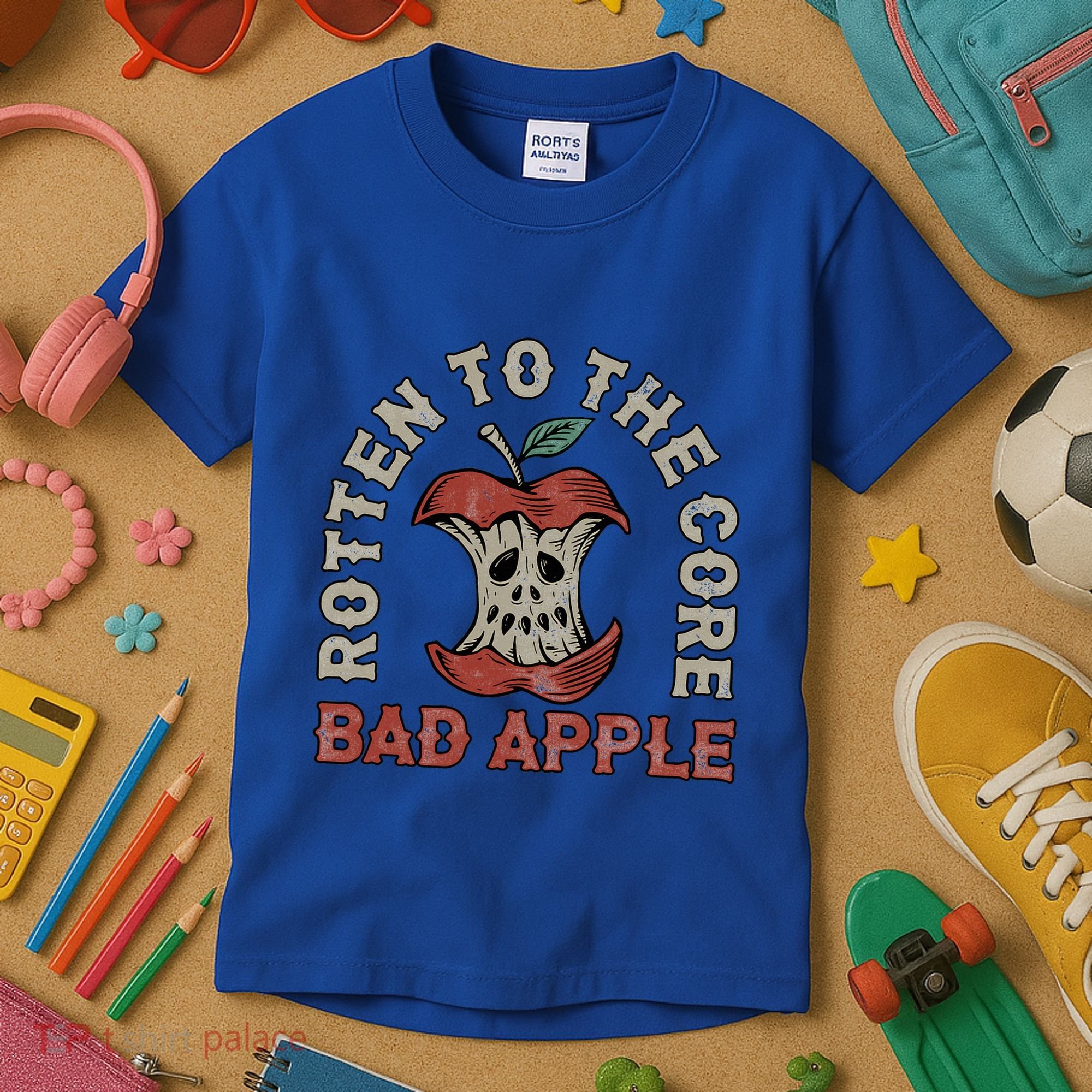 Rotten To The Core Bad Apple Kids T-Shirt